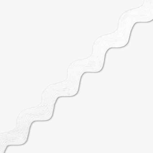 Ric Rac White (10mm) - Ragland Fabrics