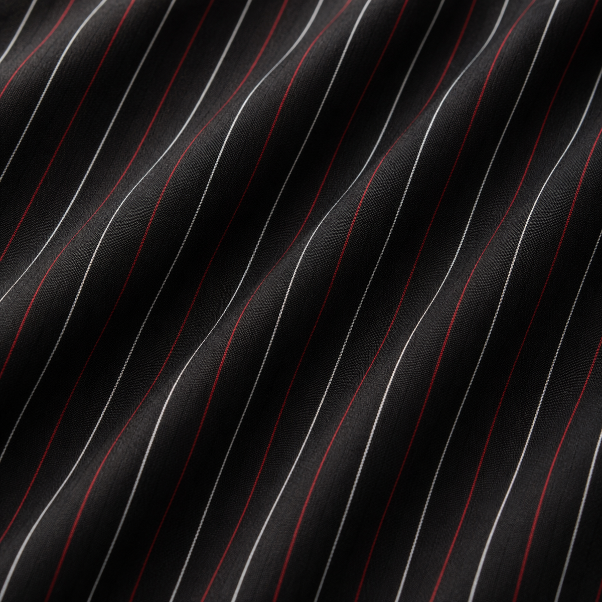 Pin Stripe Red / White Fabric