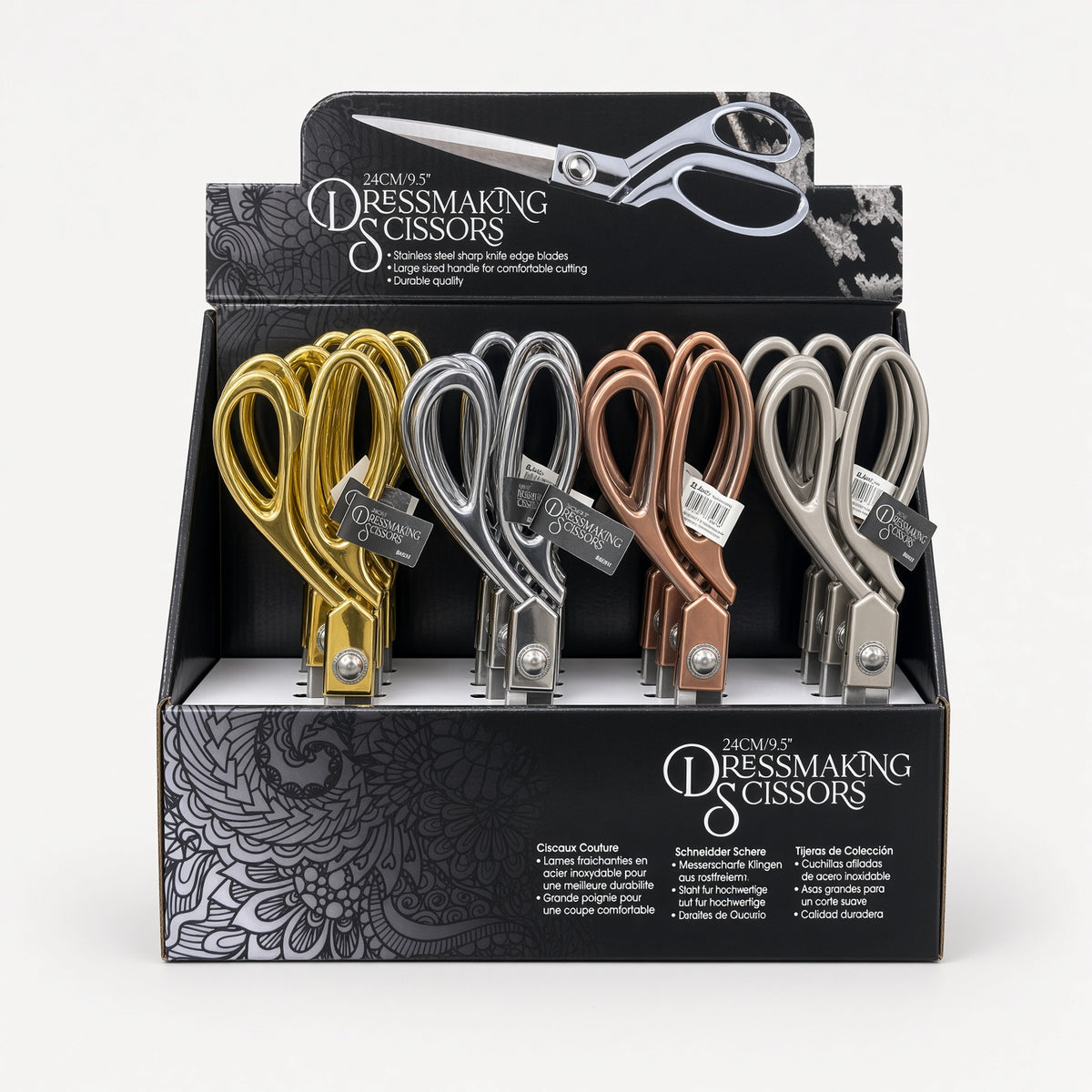 Scissors Dressmaking Steel 9.5" B4857