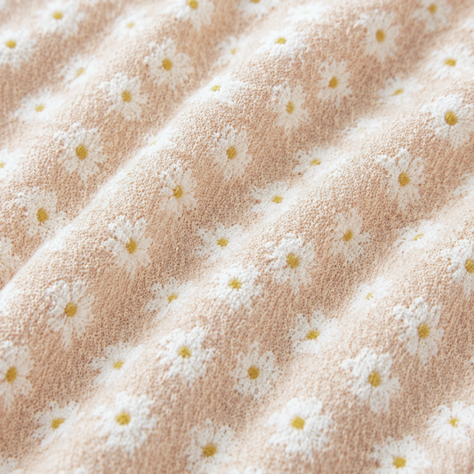 Designer Dress Ditsy Print - Peach