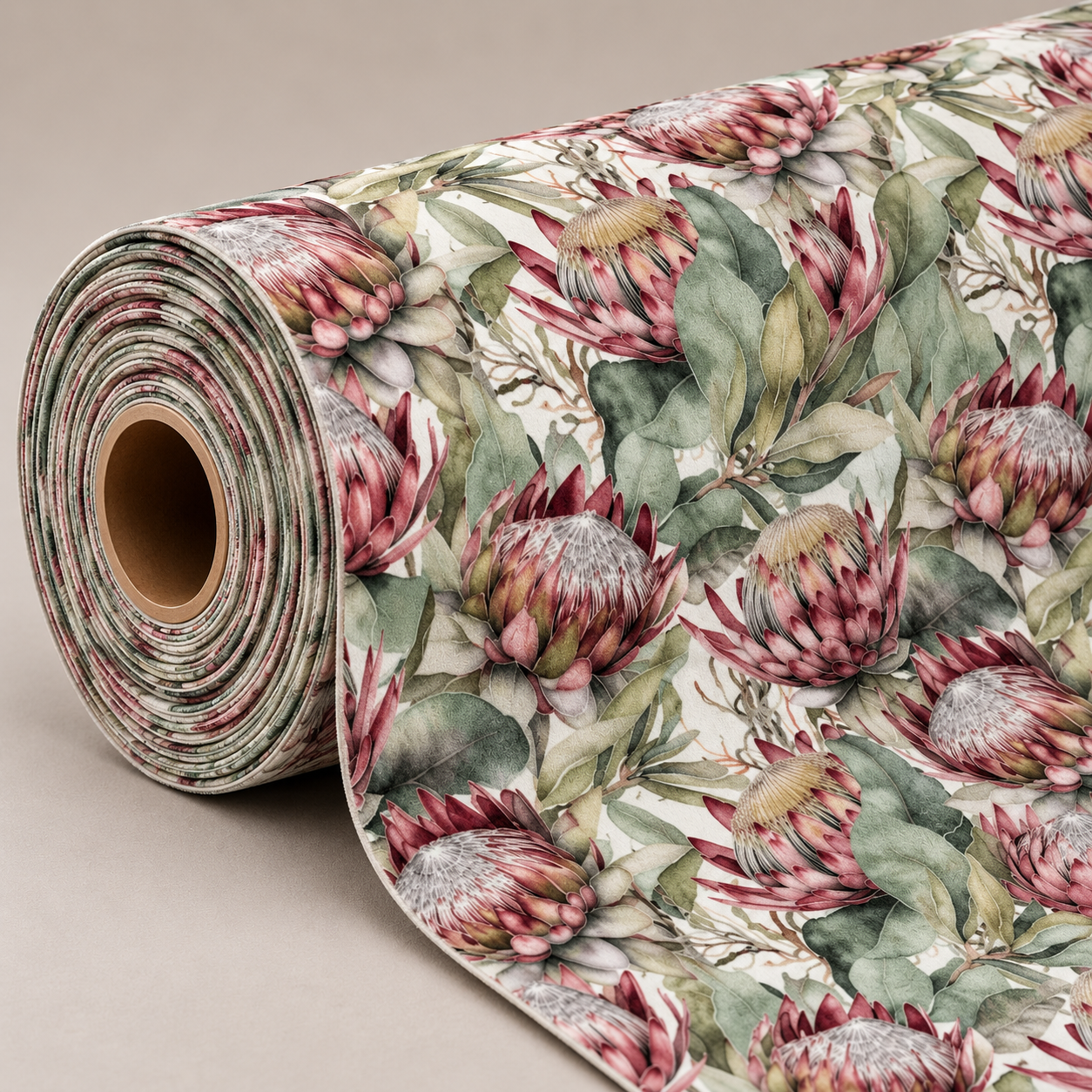 Printed Velvet Protea