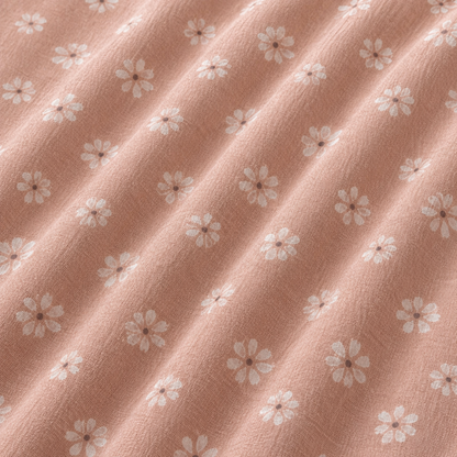 Designer Dress Ditsy Print - Peach