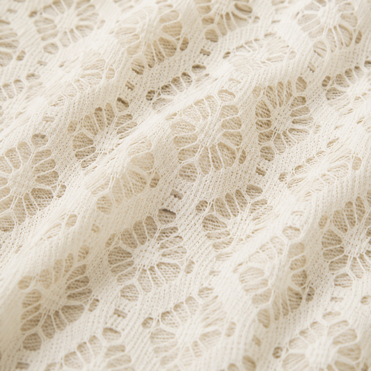 Designer Dress Poly Lace White