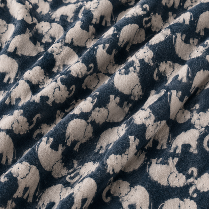 Flannel Brushed Cotton 150cm | Pattern Elephant #13