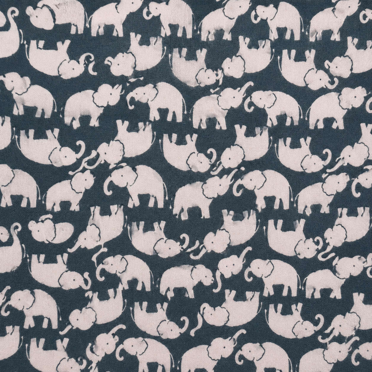 Flannel Brushed Cotton 150cm | Pattern Elephant #13