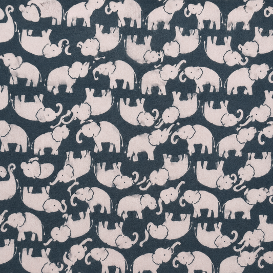 Flannel Brushed Cotton 150cm | Pattern Elephant #13