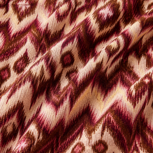 Designer Dress Ikat Yoryu Print