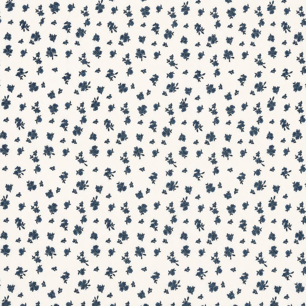 Designer Dress White Ditsy Print