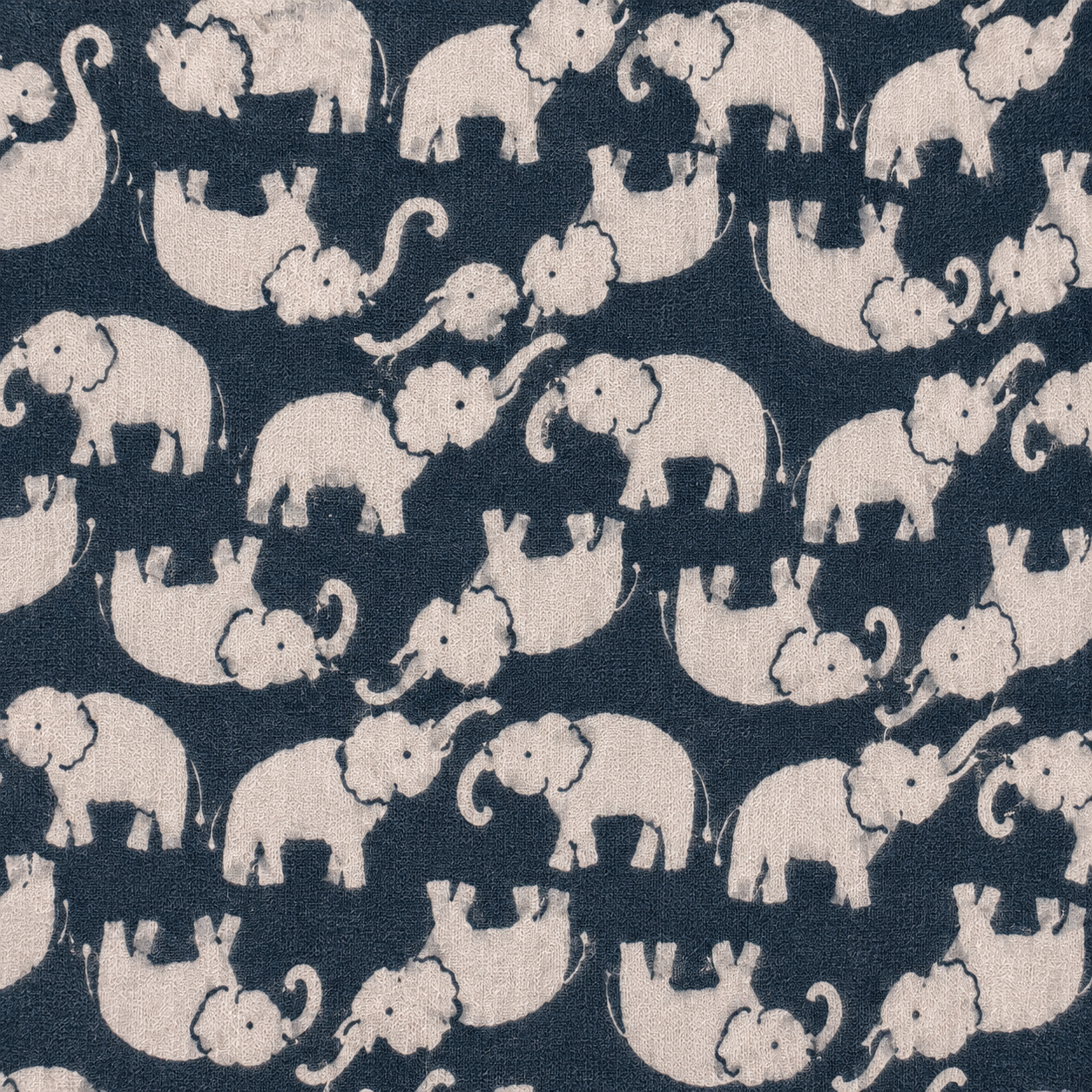 Flannel Brushed Cotton 150cm | Pattern Elephant #13