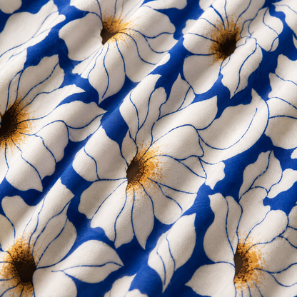 Printed Chiffon Botany Blues
