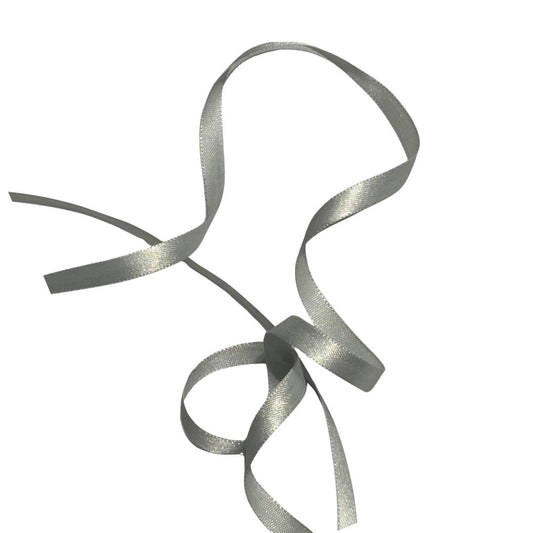 Satin Ribbon 6mm Silver | TBD - Ragland Fabrics