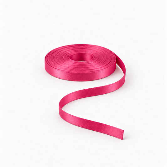 Satin Ribbon 8mm Cerise #516 – Ragland Fabrics