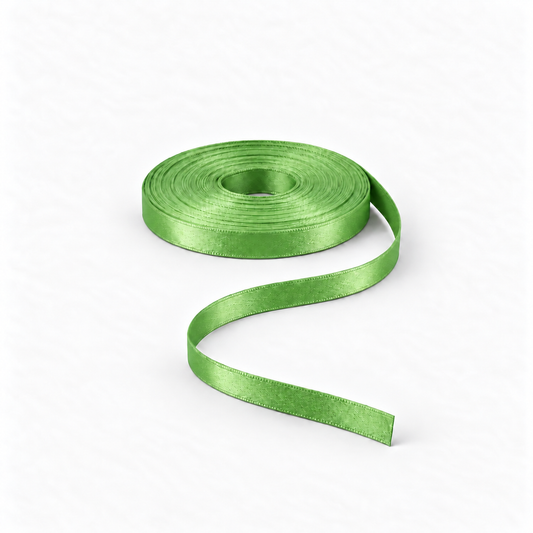 Satin Ribbon 8mm Emerald #23 – Ragland Fabrics