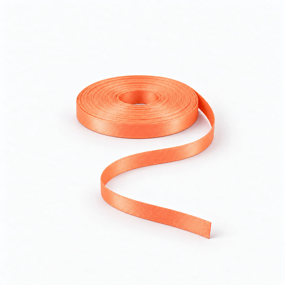 Satin Ribbon 8mm Orange #42 – Ragland Fabrics
