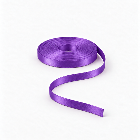 Satin Ribbon 8mm Purple #19 – Ragland Fabrics