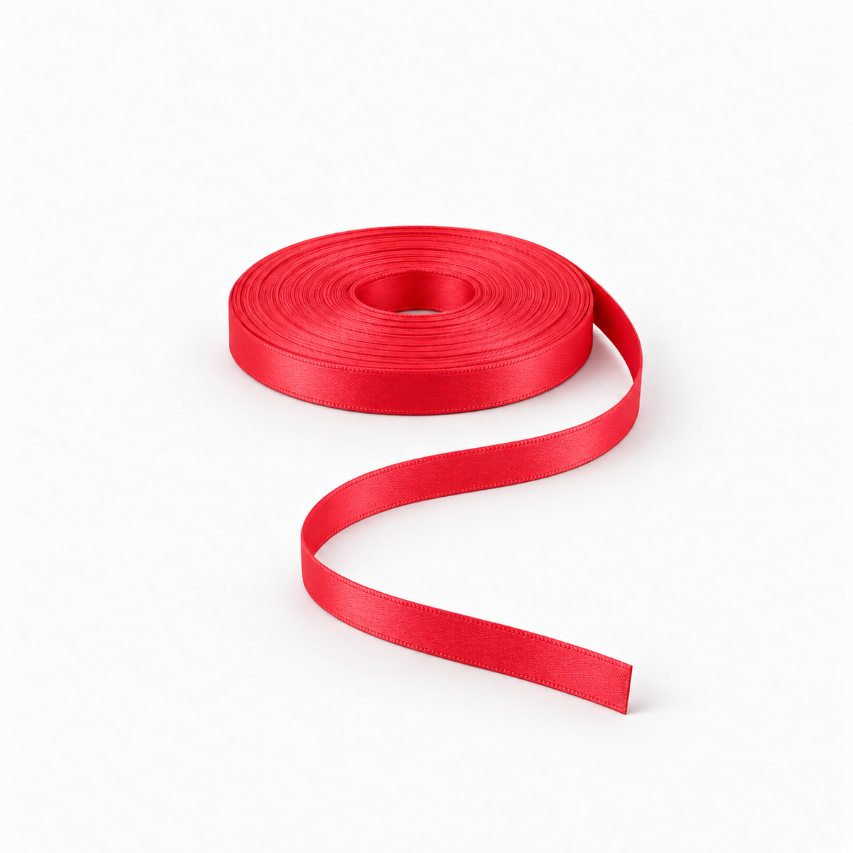 Satin Ribbon 8mm Red #15 – Ragland Fabrics