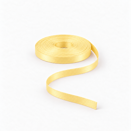 Satin Ribbon 8mm Yellow #270 – Ragland Fabrics