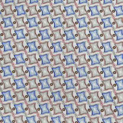 Schwe Schwe White Blue - Ragland Fabrics
