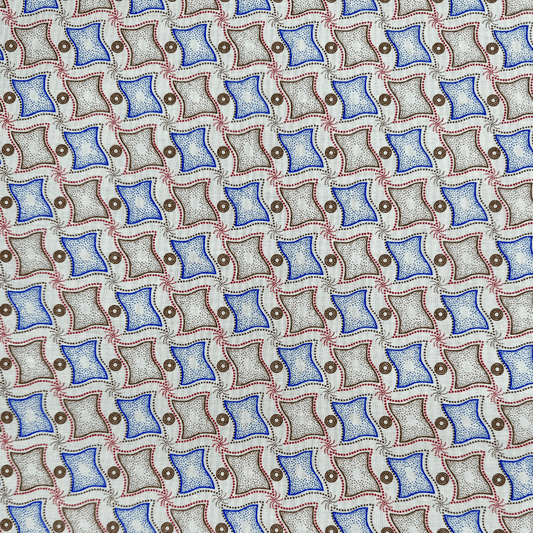 Schwe Schwe White Blue - Ragland Fabrics