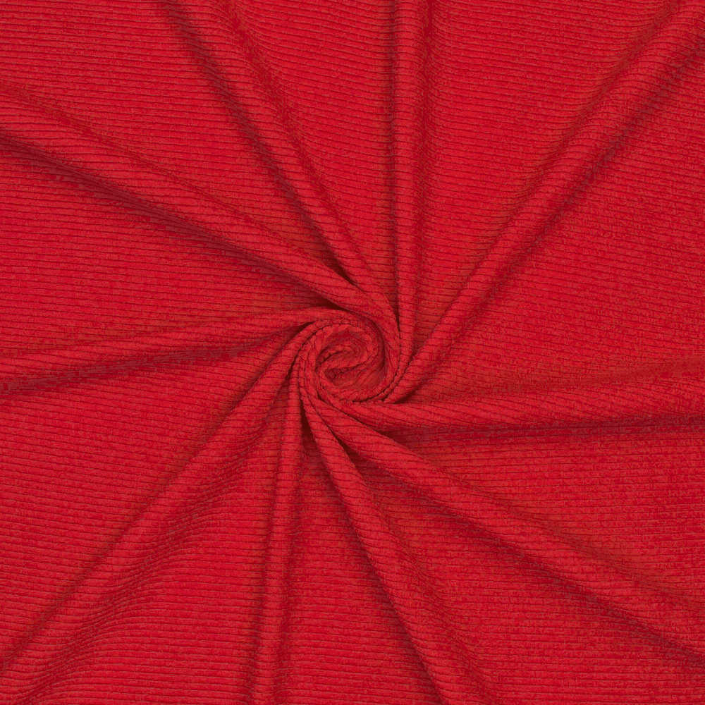 Scuba Knit Red Ottoman - Ragland Fabrics