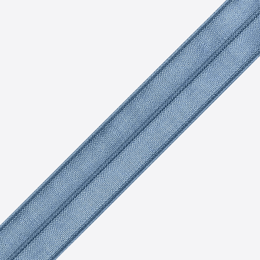 Elastic Fold Over | Lip Elastic 20mm | Sea Blue Sheen - Ragland Fabrics