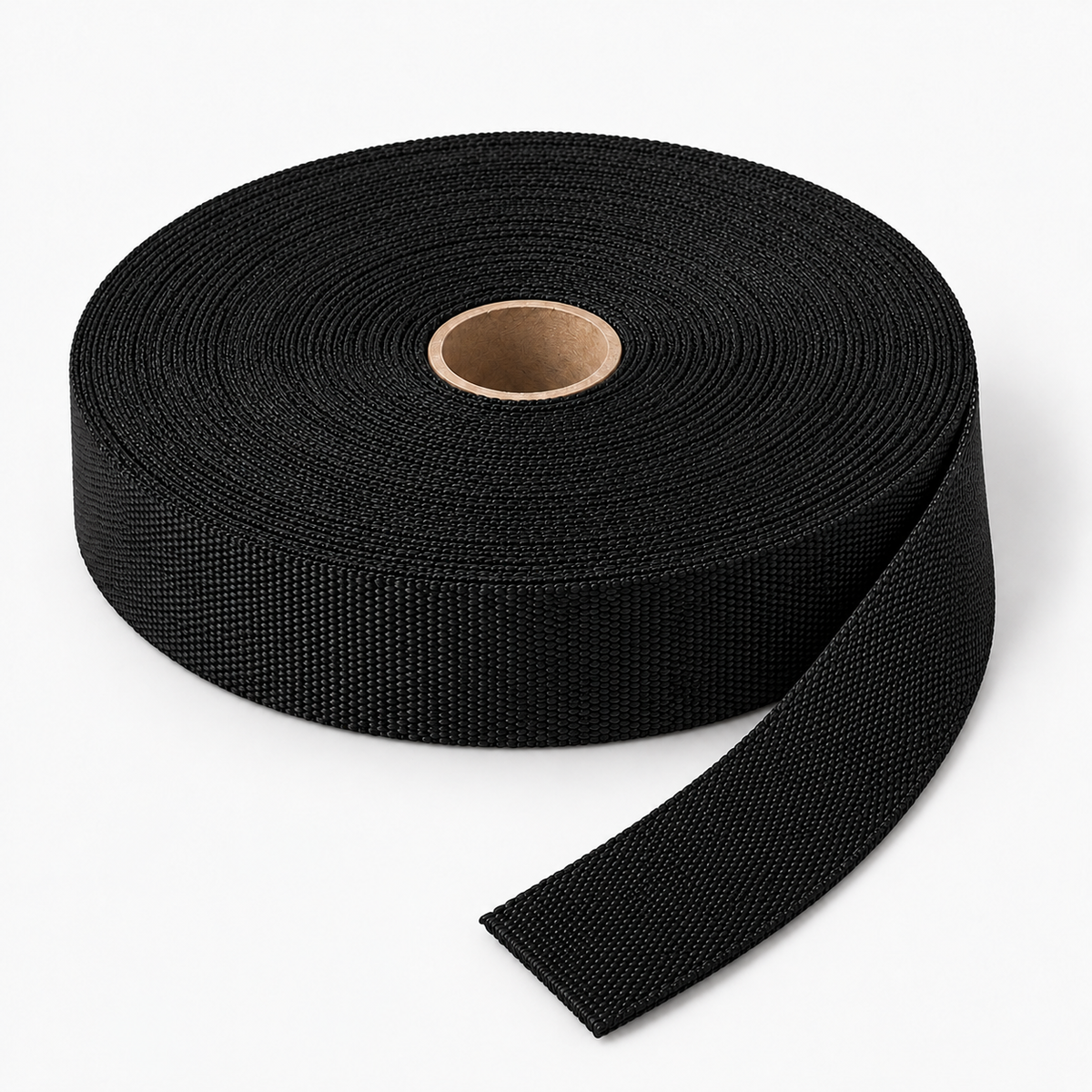 black 48mm seatbelt webbing roll