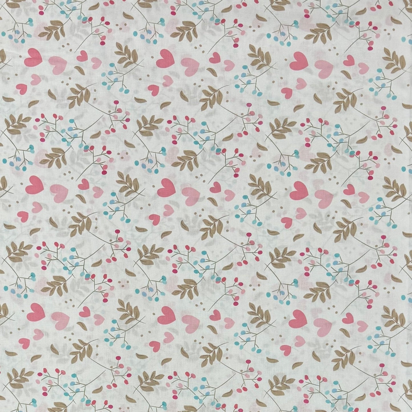 Sheeting 100% Cotton Percale 240cm Summer Love - Ragland Fabrics