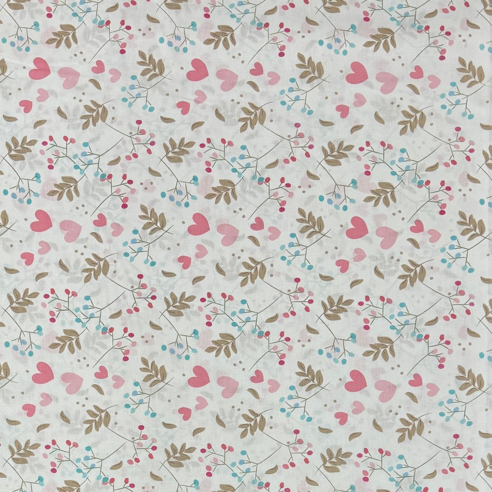Sheeting 100% Cotton Percale 240cm Summer Love - Ragland Fabrics