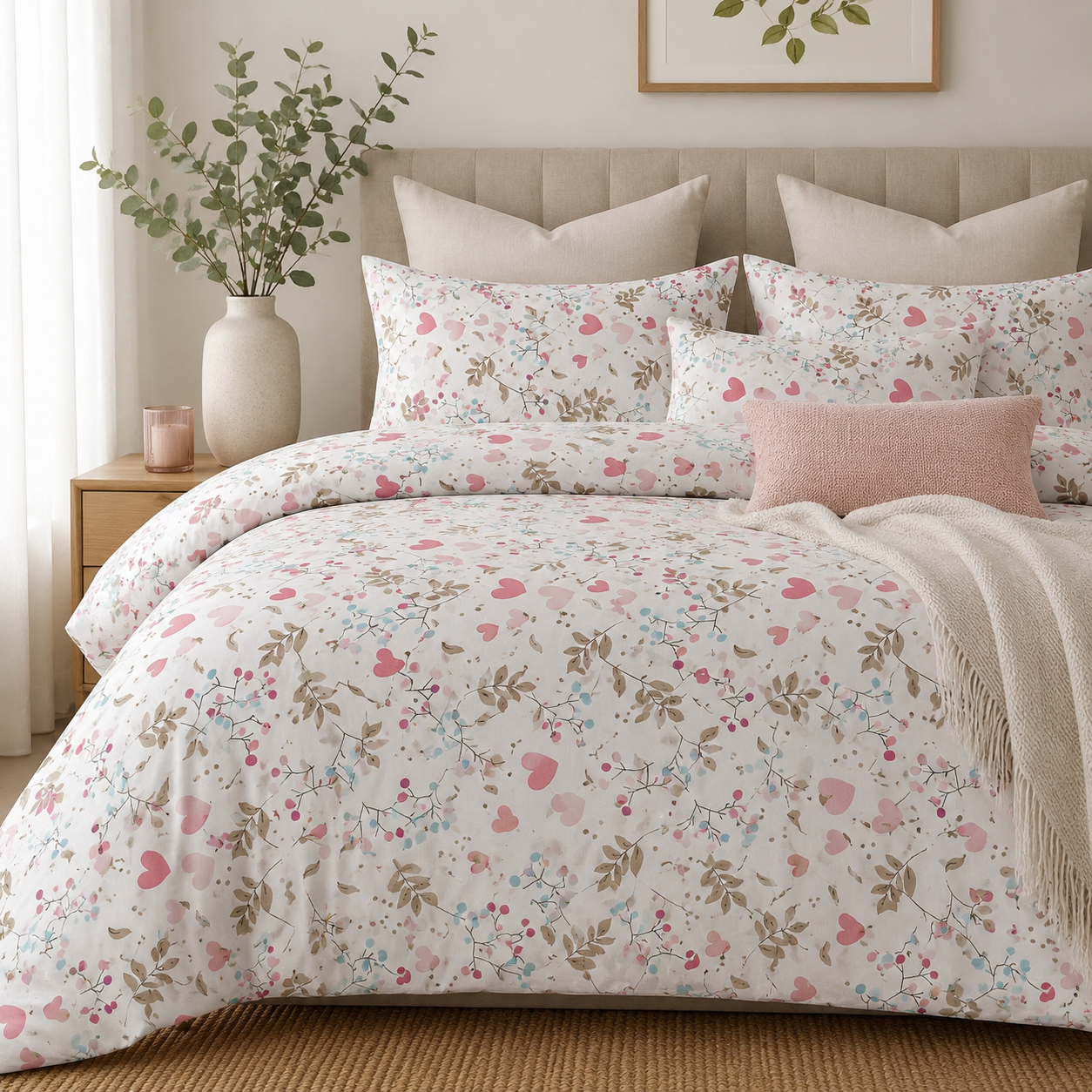 Sheeting 100% Cotton Percale 240cm Summer Love