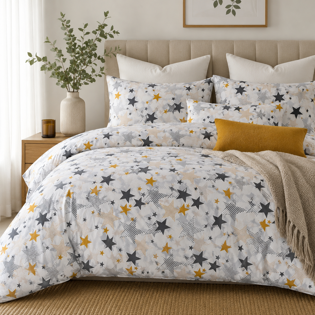 Sheeting 100% Cotton Percale 240cm StarGazer