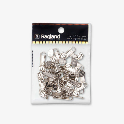 Sliders Type 5 Non Lock Nickel - Ragland Fabrics