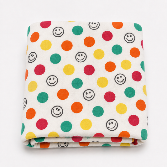 Last Of The Bests | 2m x 1.5m Cotton Knit Smiley