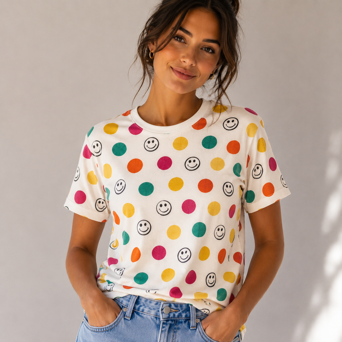 Last Of The Bests | 2m x 1.5m Cotton Knit Smiley