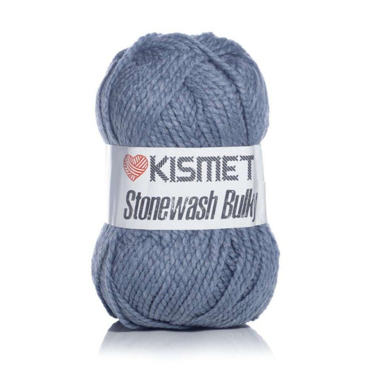 Wool Stone Wash Bulky Periwinkle - Ragland Fabrics