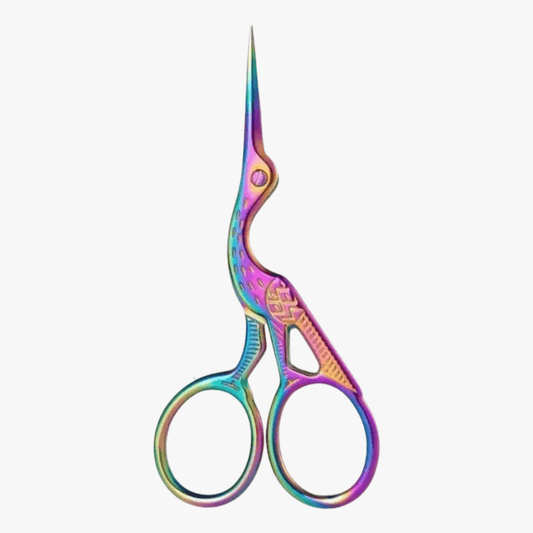 Stork Embroidery Scissors Multi - Ragland Fabrics