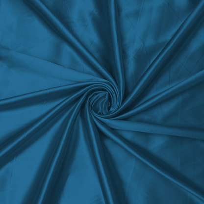 Stretch Satin Petrol Blue 43 140cm - Ragland Fabrics