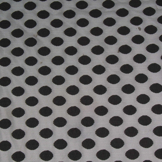 Stretch Mesh Black Dot - Ragland Fabrics