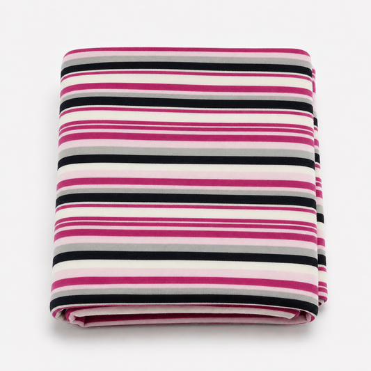 Last Of The Bests | 1.5m x 1.4m Cotton Knit Strawberry Stripe