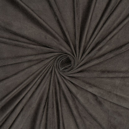 Stretch Velour Suede Grey - Ragland Fabrics