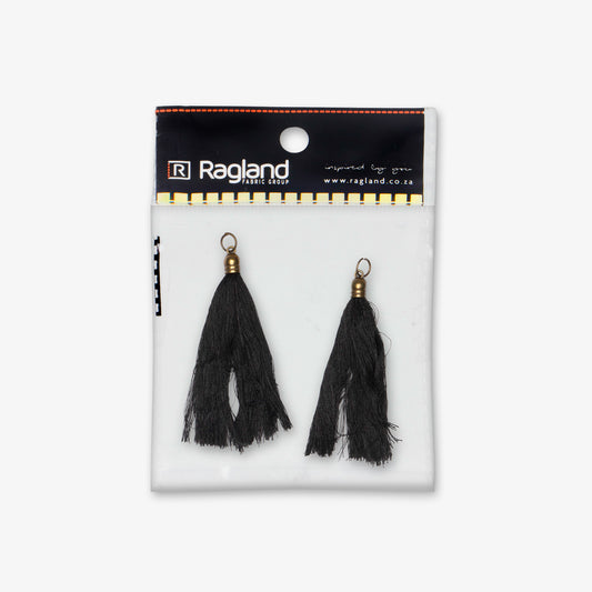 Tassel Black 70mm - Ragland Fabrics
