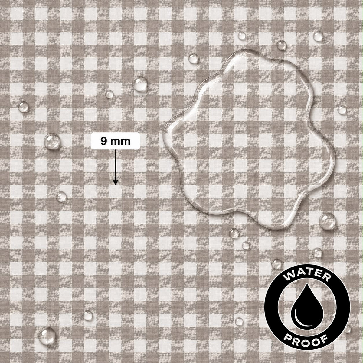 Gingham Small Stone Waterproof