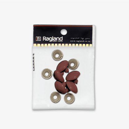 Teddy Nose Brown (5pc) - Sizes Available - Ragland Fabrics