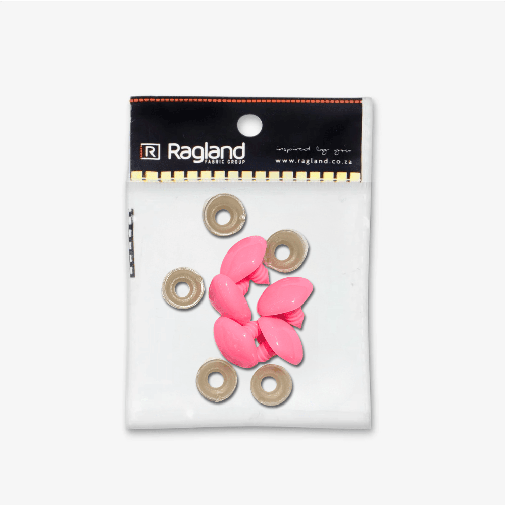 Teddy Nose Pink (5pc) - Sizes Available - Ragland Fabrics