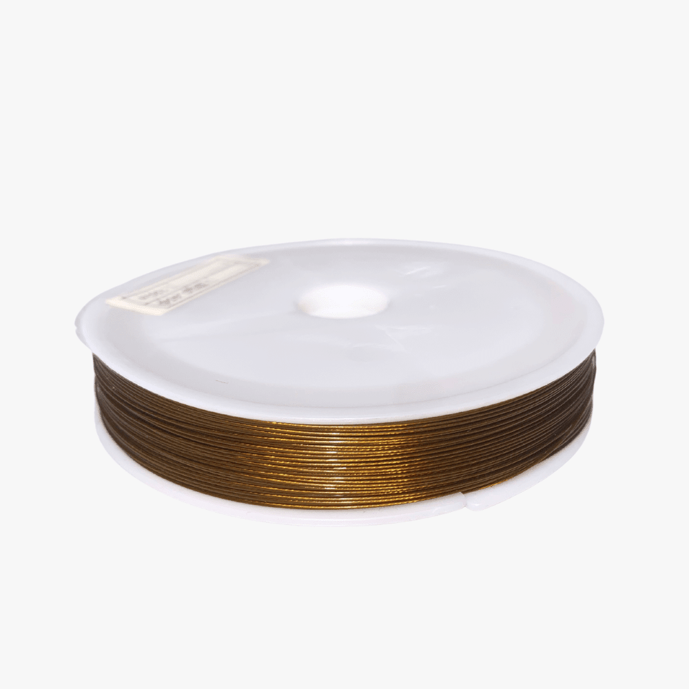 Tiger's Tail Beading Wire - Gold 0.45mm - Ragland Fabrics