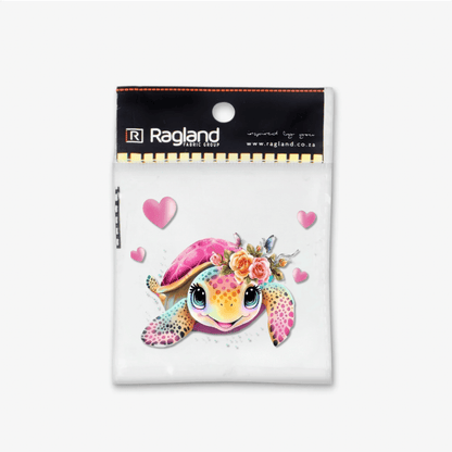 Motif Iron On Badge - Sea Turtle Love - Ragland Fabrics