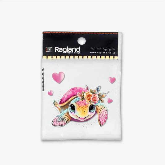 Motif Iron On Badge - Sea Turtle Love - Ragland Fabrics