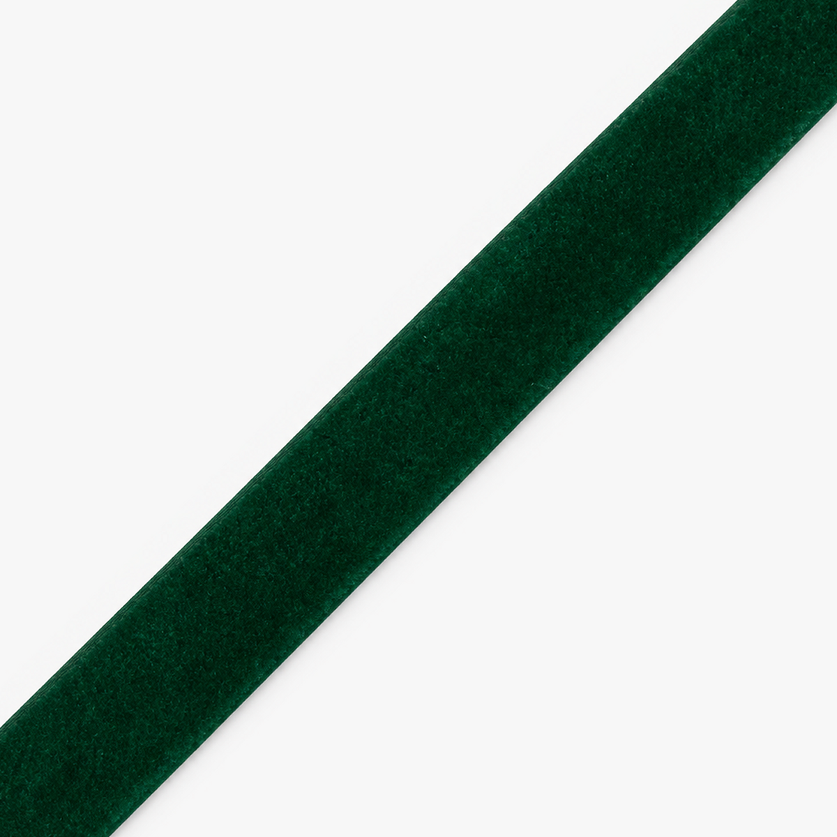 Velvet Ribbon 25mm Bottle Green - per metre diagonal view