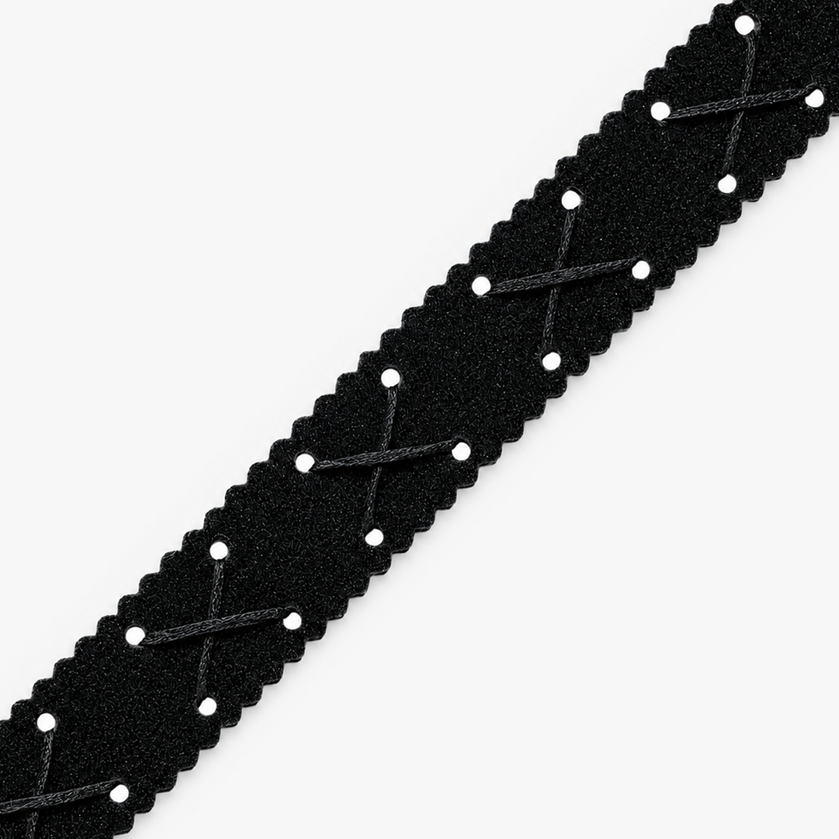 Velvet Ribbon 25mm Des.2 - per metre diagonal view
