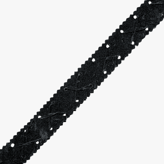 Velvet Ribbon 25mm Des.2 - Ragland Fabrics