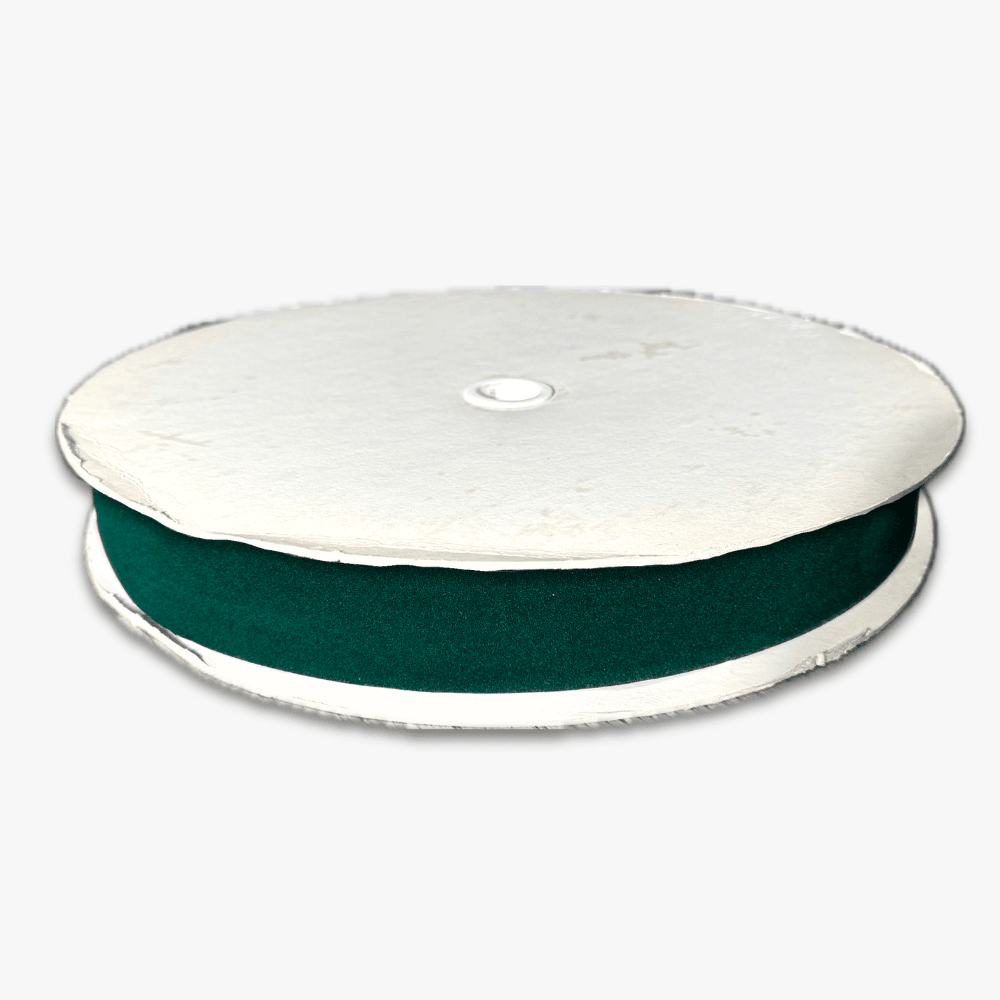 Velvet Ribbon 38mm Bottle Green - Ragland Fabrics